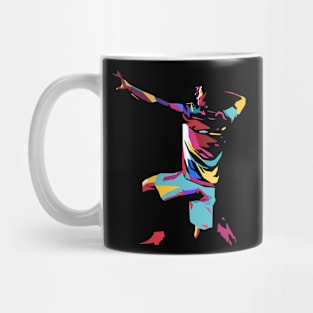 Football pop art. Mug